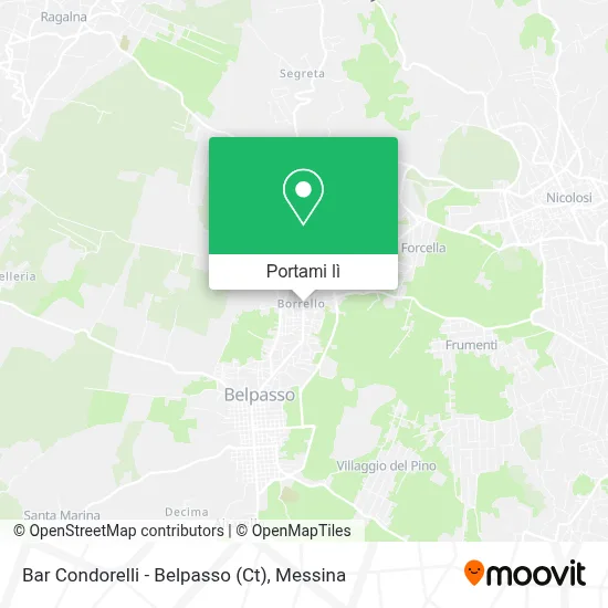 Mappa Bar Condorelli - Belpasso (Ct)