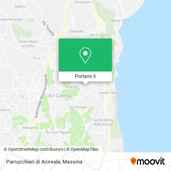 Mappa Parrucchieri di Acireale