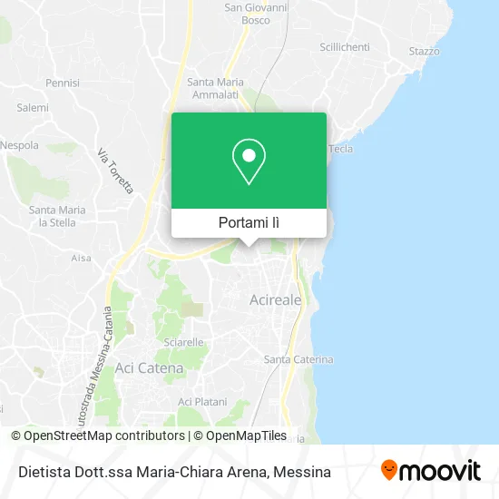 Mappa Dietista Dott.ssa Maria-Chiara Arena