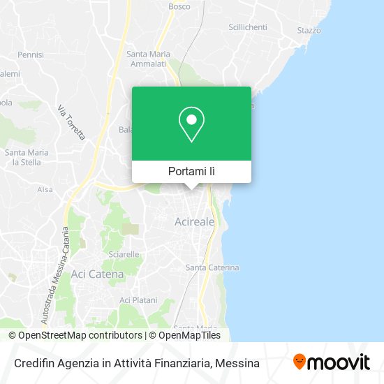 Mappa Credifin Agenzia in Attività Finanziaria