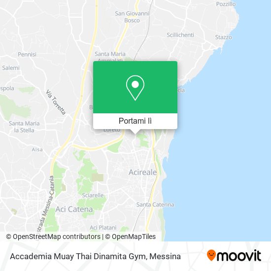 Mappa Accademia Muay Thai Dinamita Gym