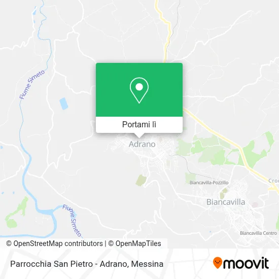 Mappa Parrocchia San Pietro - Adrano