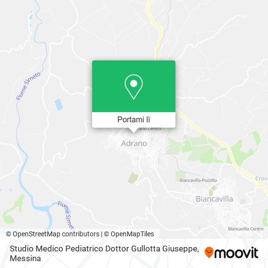 Mappa Studio Medico Pediatrico Dottor Gullotta Giuseppe