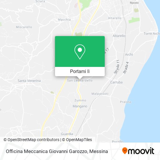 Mappa Officina Meccanica Giovanni Garozzo