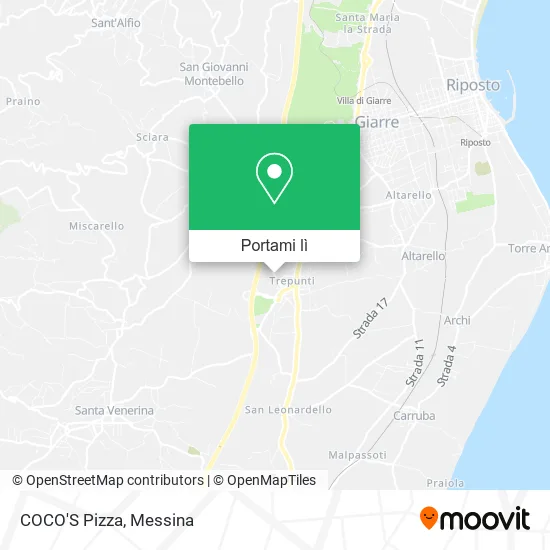 Mappa COCO'S Pizza