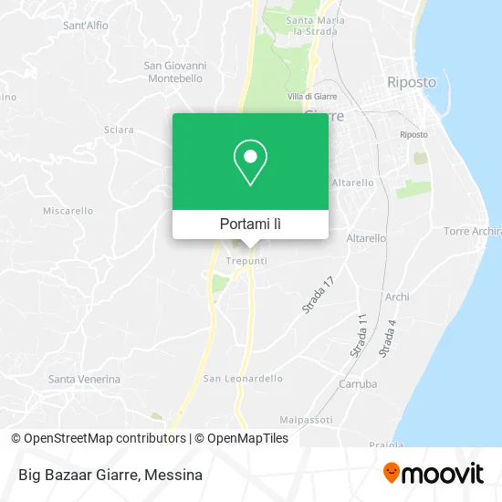 Mappa Big Bazaar Giarre