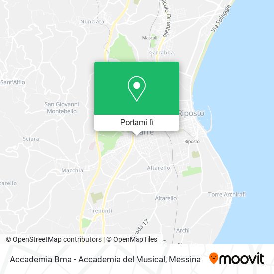 Mappa Accademia Bma - Accademia del Musical
