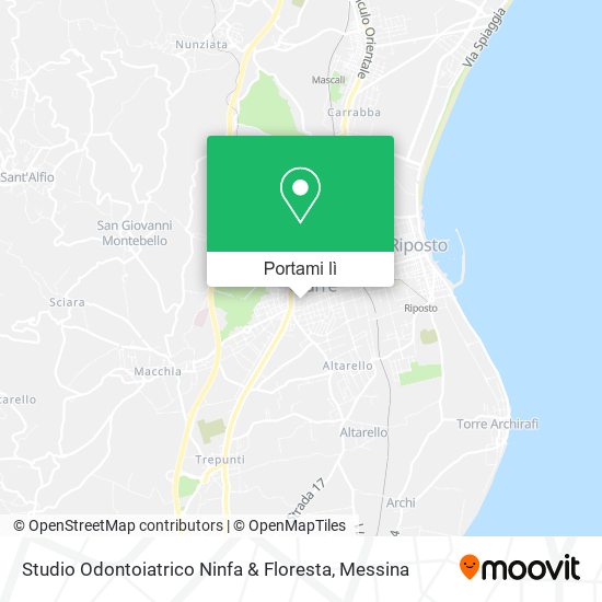 Mappa Studio Odontoiatrico Ninfa & Floresta