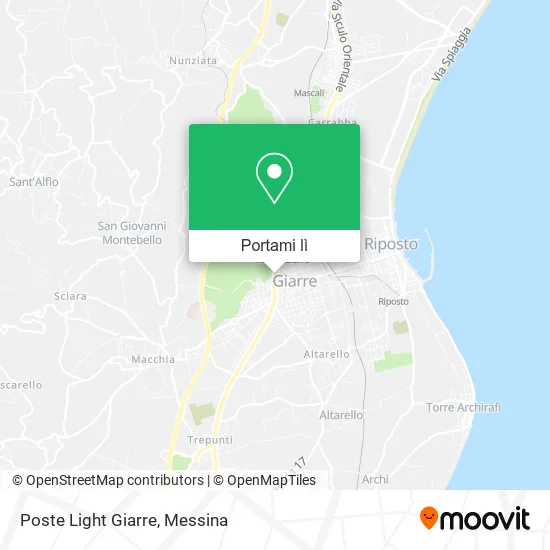 Mappa Poste Light Giarre