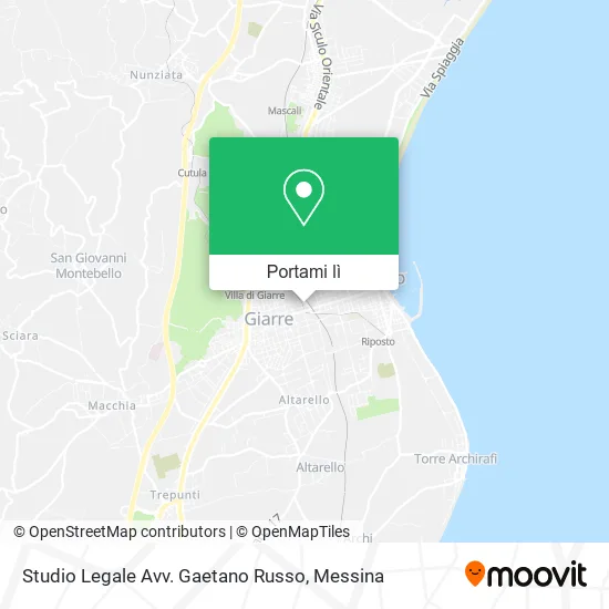 Mappa Studio Legale Avv. Gaetano Russo