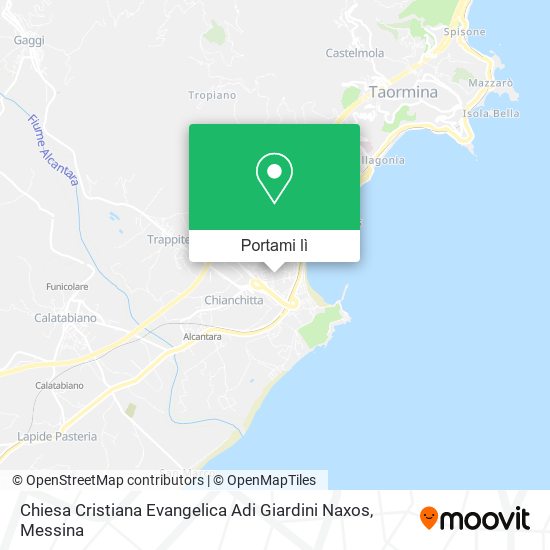 Mappa Chiesa Cristiana Evangelica Adi Giardini Naxos