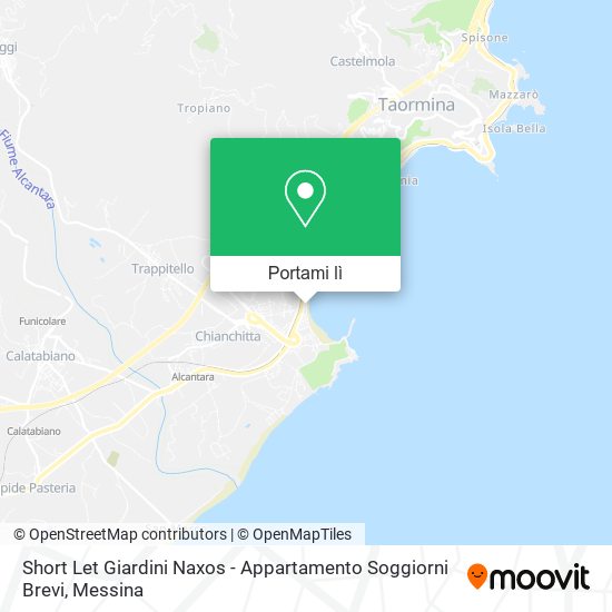 Mappa Short Let Giardini Naxos - Appartamento Soggiorni Brevi