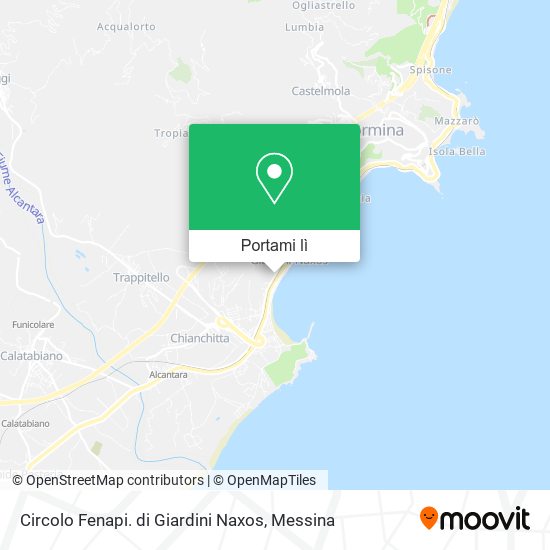 Mappa Circolo Fenapi. di Giardini Naxos