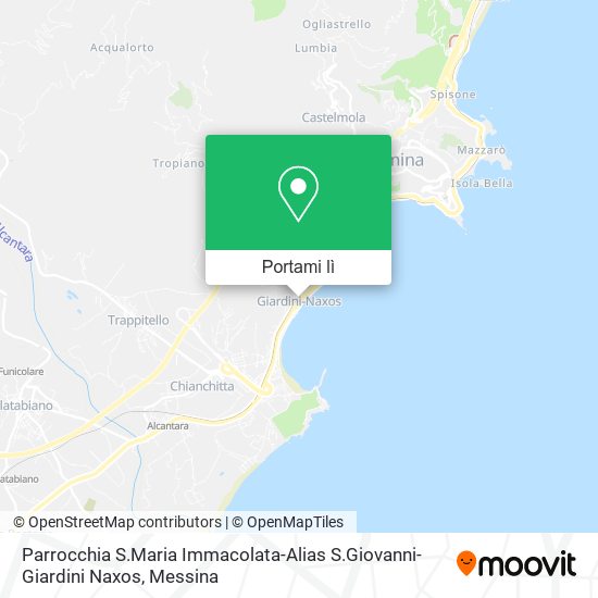 Mappa Parrocchia S.Maria Immacolata-Alias S.Giovanni-Giardini Naxos