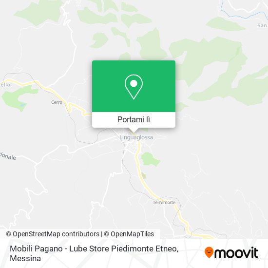 Mappa Mobili Pagano - Lube Store Piedimonte Etneo