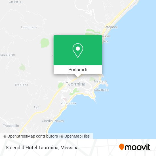 Mappa Splendid Hotel Taormina