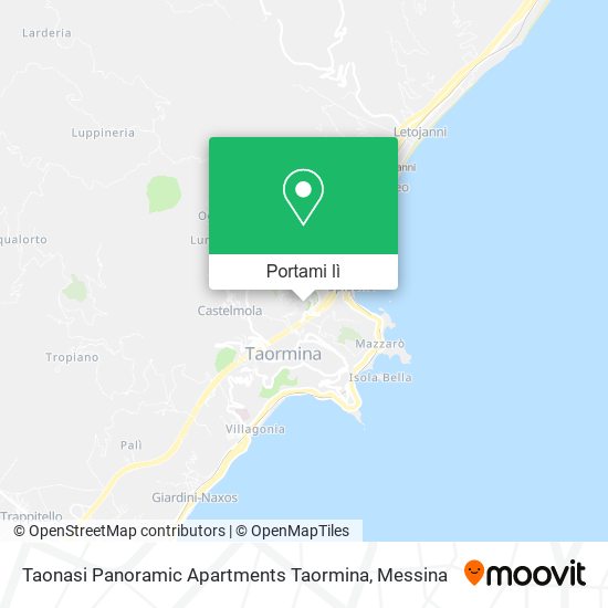 Mappa Taonasi Panoramic Apartments Taormina