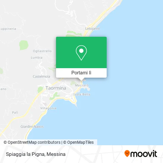 Mappa Spiaggia la Pigna
