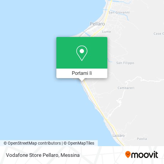 Mappa Vodafone Store Pellaro