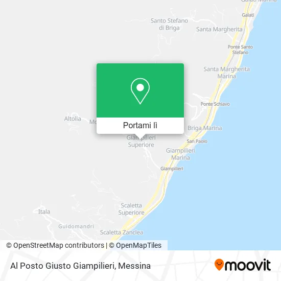Mappa Al Posto Giusto Giampilieri