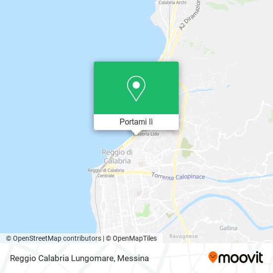 Mappa Reggio Calabria Lungomare