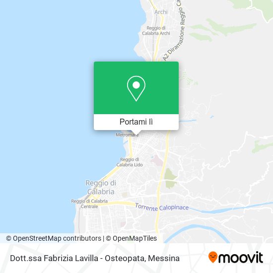 Mappa Dott.ssa Fabrizia Lavilla - Osteopata