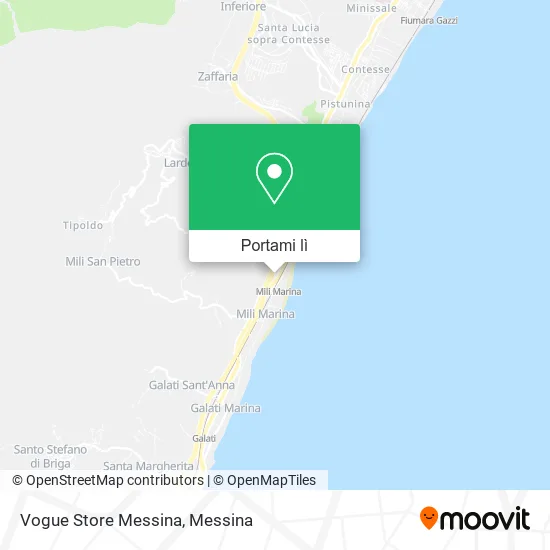 Mappa Vogue Store Messina