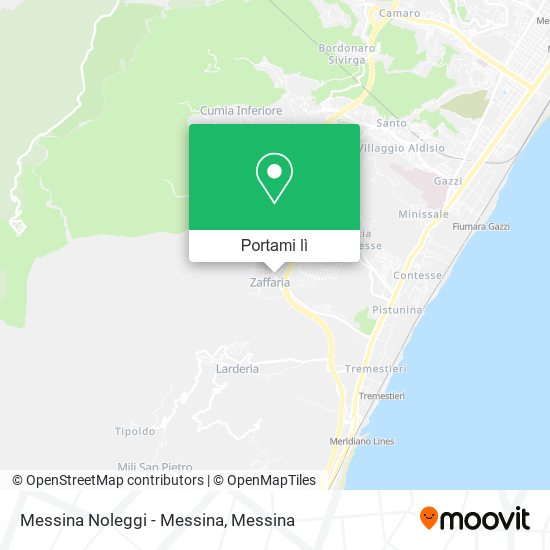 Mappa Messina Noleggi - Messina