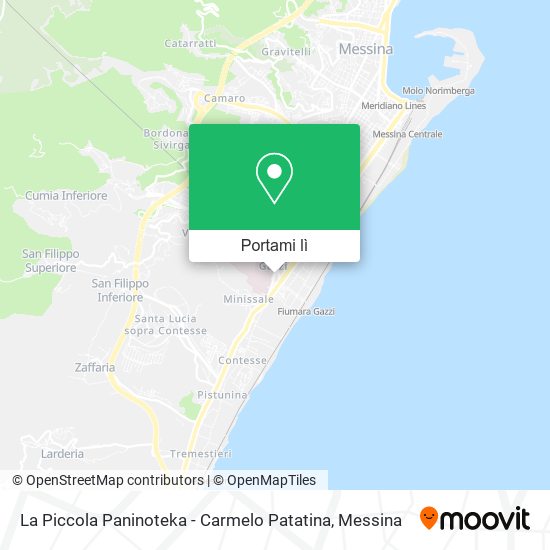 Mappa La Piccola Paninoteka - Carmelo Patatina