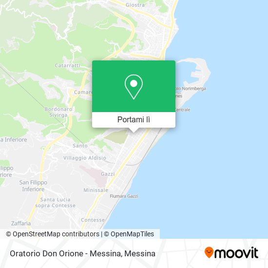 Mappa Oratorio Don Orione - Messina