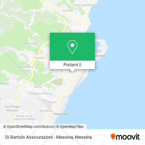 Mappa Di Bartolo Assicurazioni - Messina