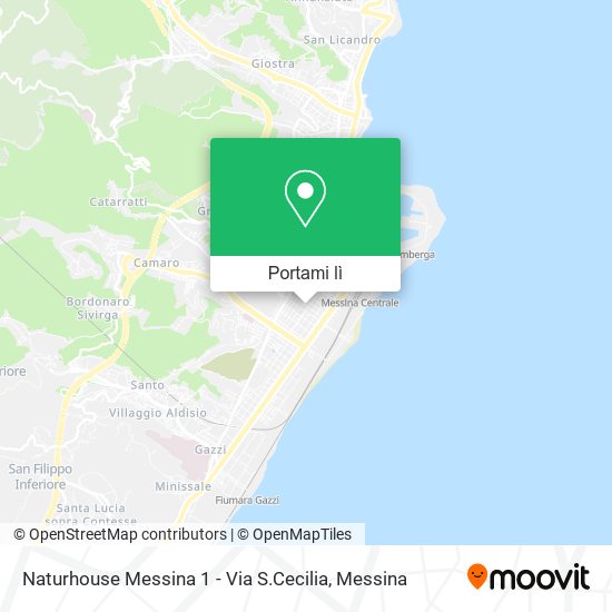 Mappa Naturhouse Messina 1 - Via S.Cecilia