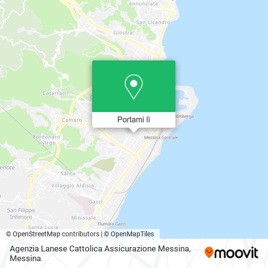 Mappa Agenzia Lanese Cattolica Assicurazione Messina