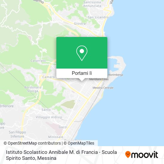 Mappa Istituto Scolastico Annibale M. di Francia - Scuola Spirito Santo