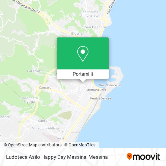 Mappa Ludoteca Asilo Happy Day Messina