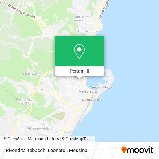 Mappa Rivendita Tabacchi Leonardi