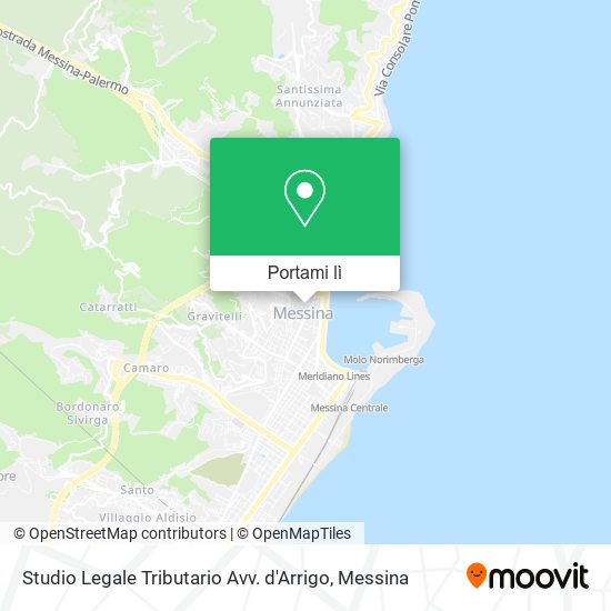 Mappa Studio Legale Tributario Avv. d'Arrigo