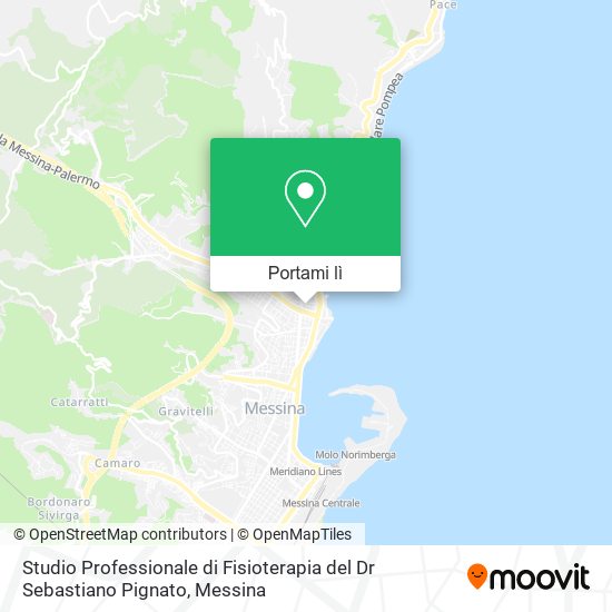 Mappa Studio Professionale di Fisioterapia del Dr Sebastiano Pignato