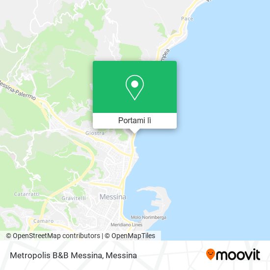 Mappa Metropolis B&B Messina