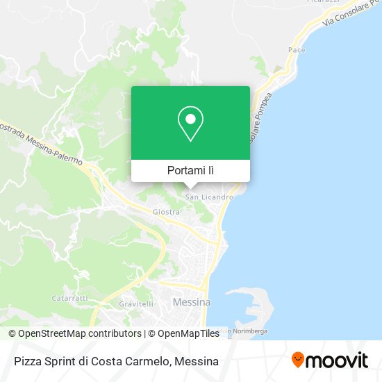 Mappa Pizza Sprint di Costa Carmelo