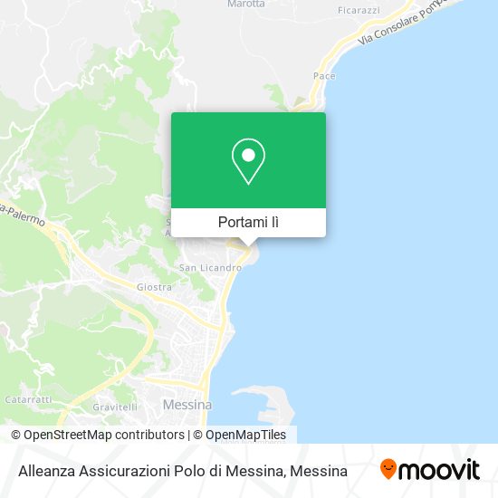 Mappa Alleanza Assicurazioni Polo di Messina