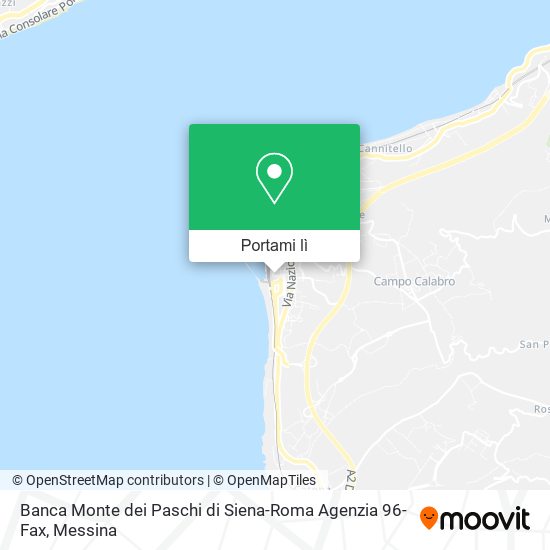 Mappa Banca Monte dei Paschi di Siena-Roma Agenzia 96-Fax