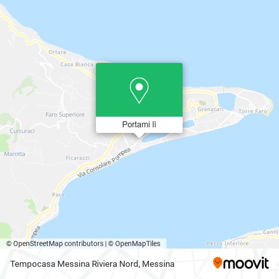 Mappa Tempocasa Messina Riviera Nord