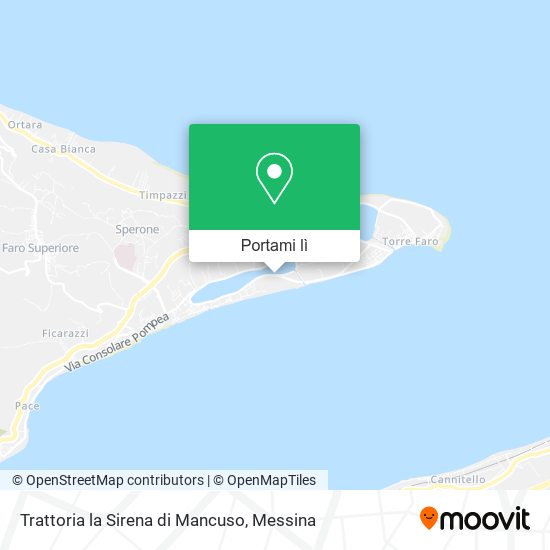 Mappa Trattoria la Sirena di Mancuso