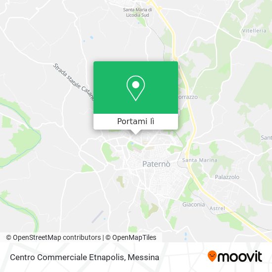 Mappa Centro Commerciale Etnapolis