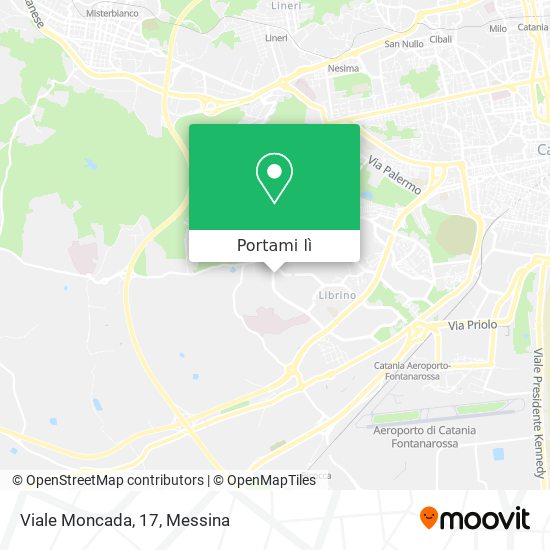 Mappa Viale Moncada, 17