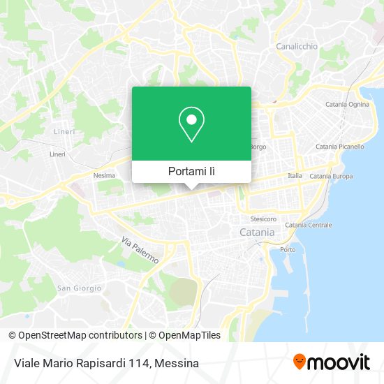 Mappa Viale Mario Rapisardi  114