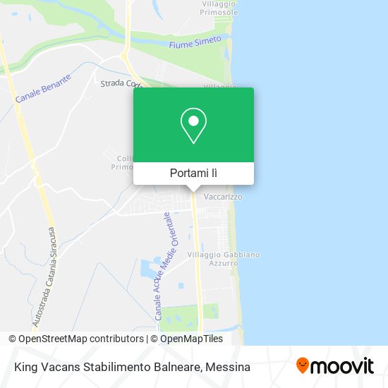 Mappa King Vacans Stabilimento Balneare