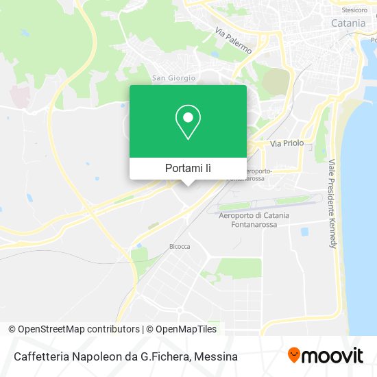 Mappa Caffetteria Napoleon da G.Fichera