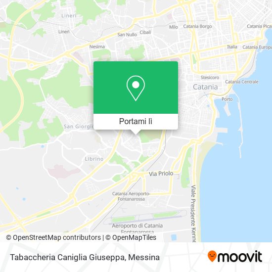 Mappa Tabaccheria Caniglia Giuseppa